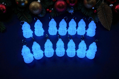 Snowman Fidget Toy 3D Printed Keychain Fidget Bag Pendant Christmas Gift