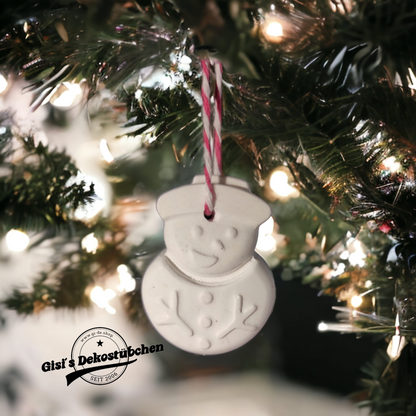 Snowman, ceramic Christmas decorations, Christmas tree ornaments, home decor