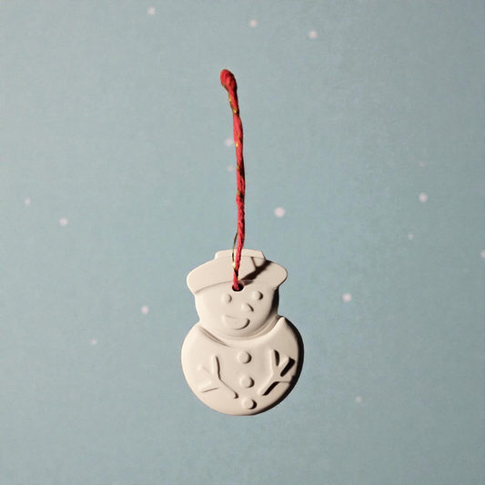 Snowman, ceramic Christmas decorations, Christmas tree ornaments, home decor
