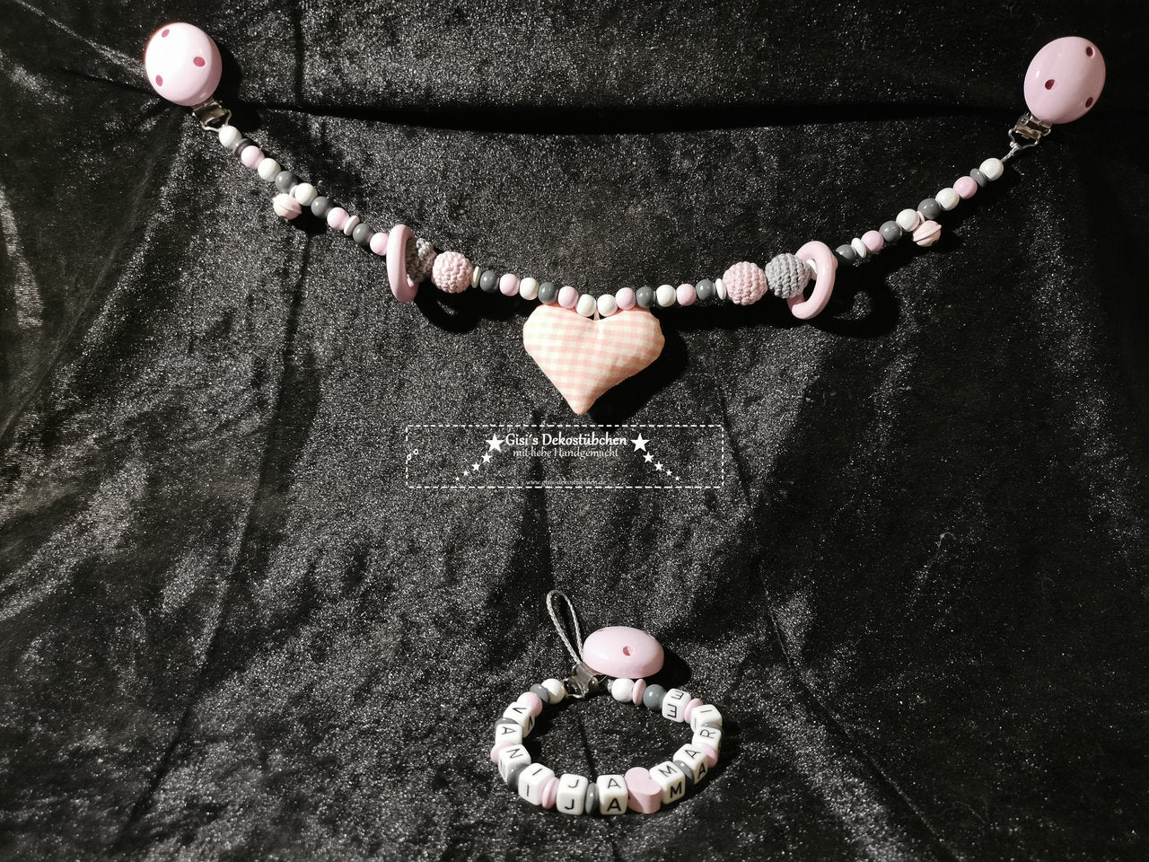Pacifier chain stroller chain set