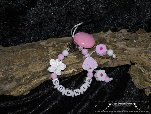 Pacifier chain with name