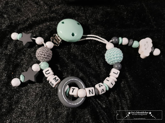 Pacifier chain stroller chain set