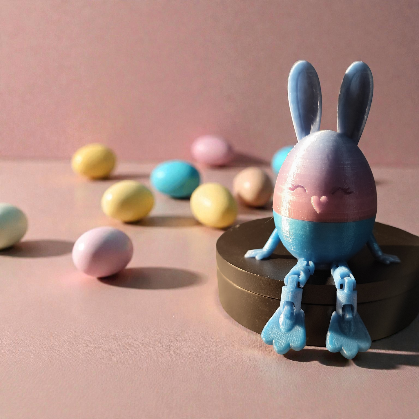 Chocolate egg bunny holder – a sweet surprise to sit on &amp; give as a gift