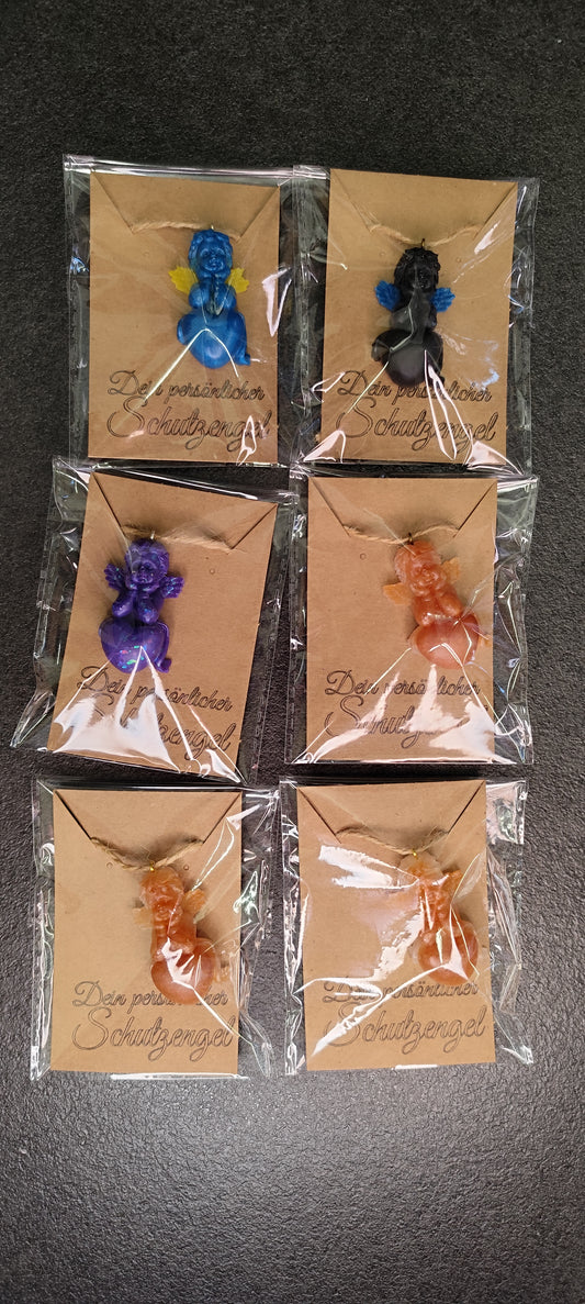 Schutzengel Harz handgefertigt - Epoxidharz Engel 4cm Geschenk Mitbringsel