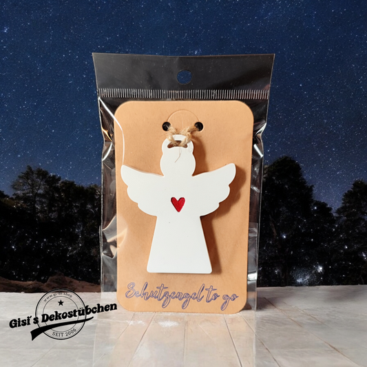 Ceramic guardian angel to go