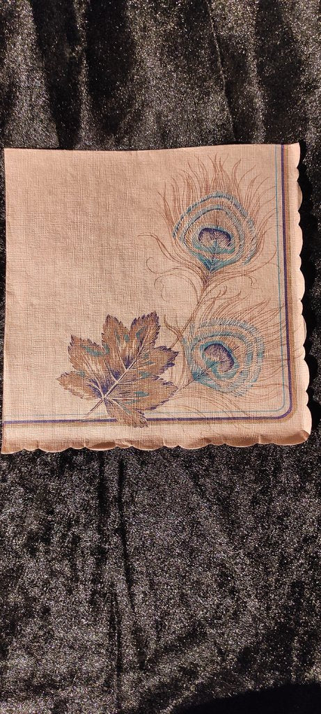 Peacock Feather Napkin