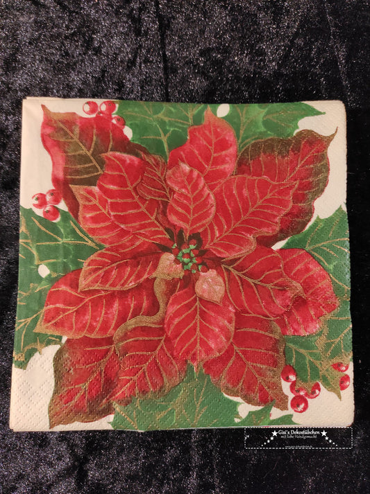 Napkin ~ Poinsettia