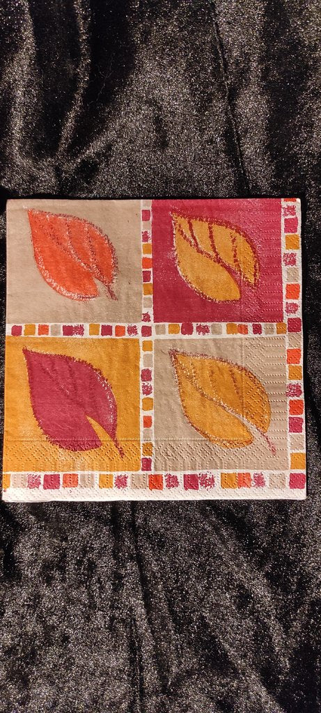 Napkin Leaves in Boxes