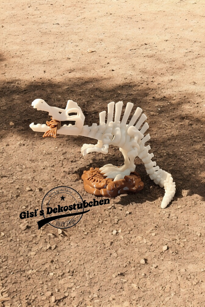 Skeleton Spinosaurus - 3D Printed Articulated Dinosaur Figure | Posable Prehistoric
