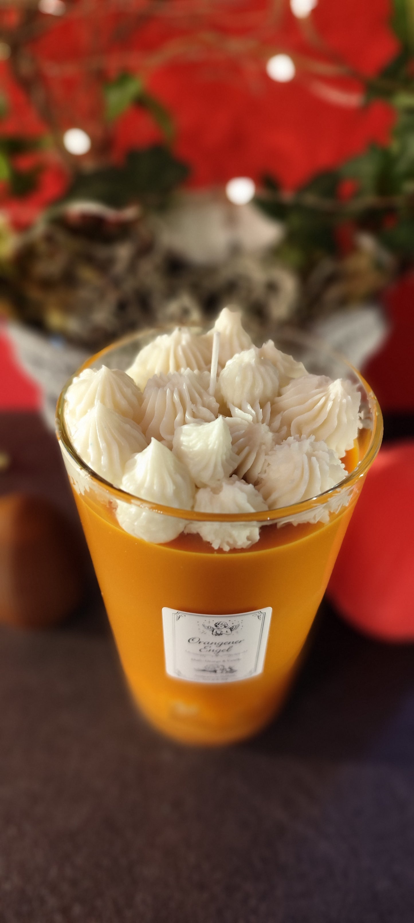 Sojawachskerze „Orangener Engel“ – Duft Orange & Vanille