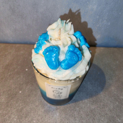 Soy wax candle for birth – “It’s a Girl” or “It’s a Boy” gift candle