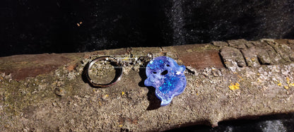 Cute ghost resin keychain handmade 