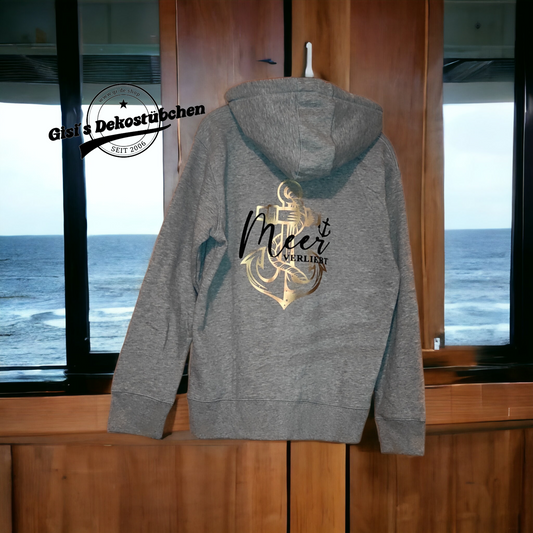 Sweatshirt Jacket Sea in Love Women's