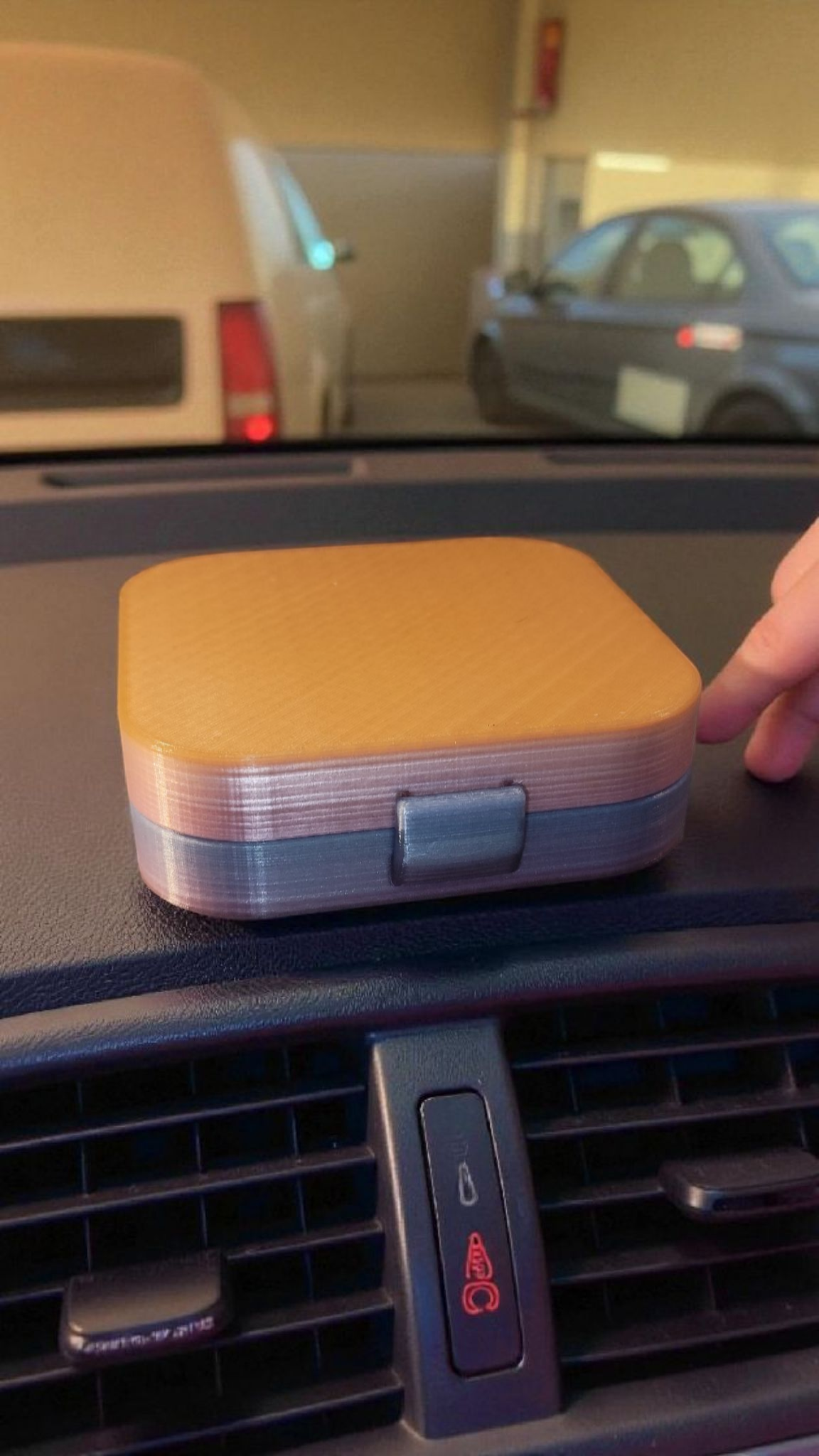 Tic Tac Toe Reisespiel im Lunchbox-Design  3D-gedruckt  Wunschfarbe