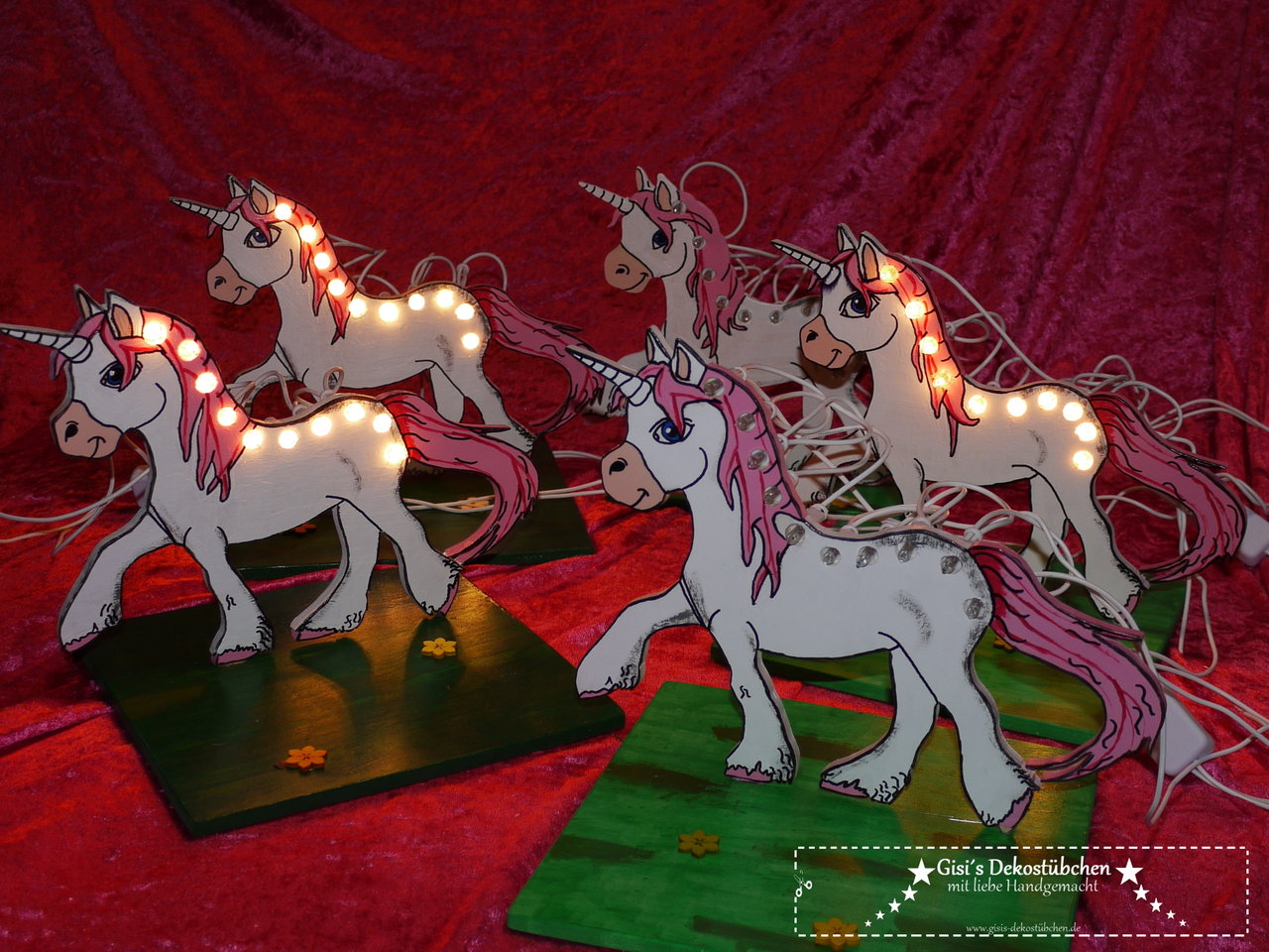 Unicorn table lamp with LED 