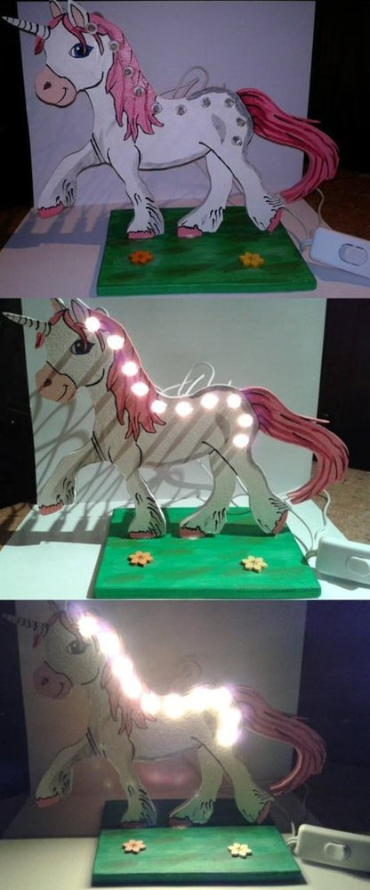 Unicorn table lamp with LED 
