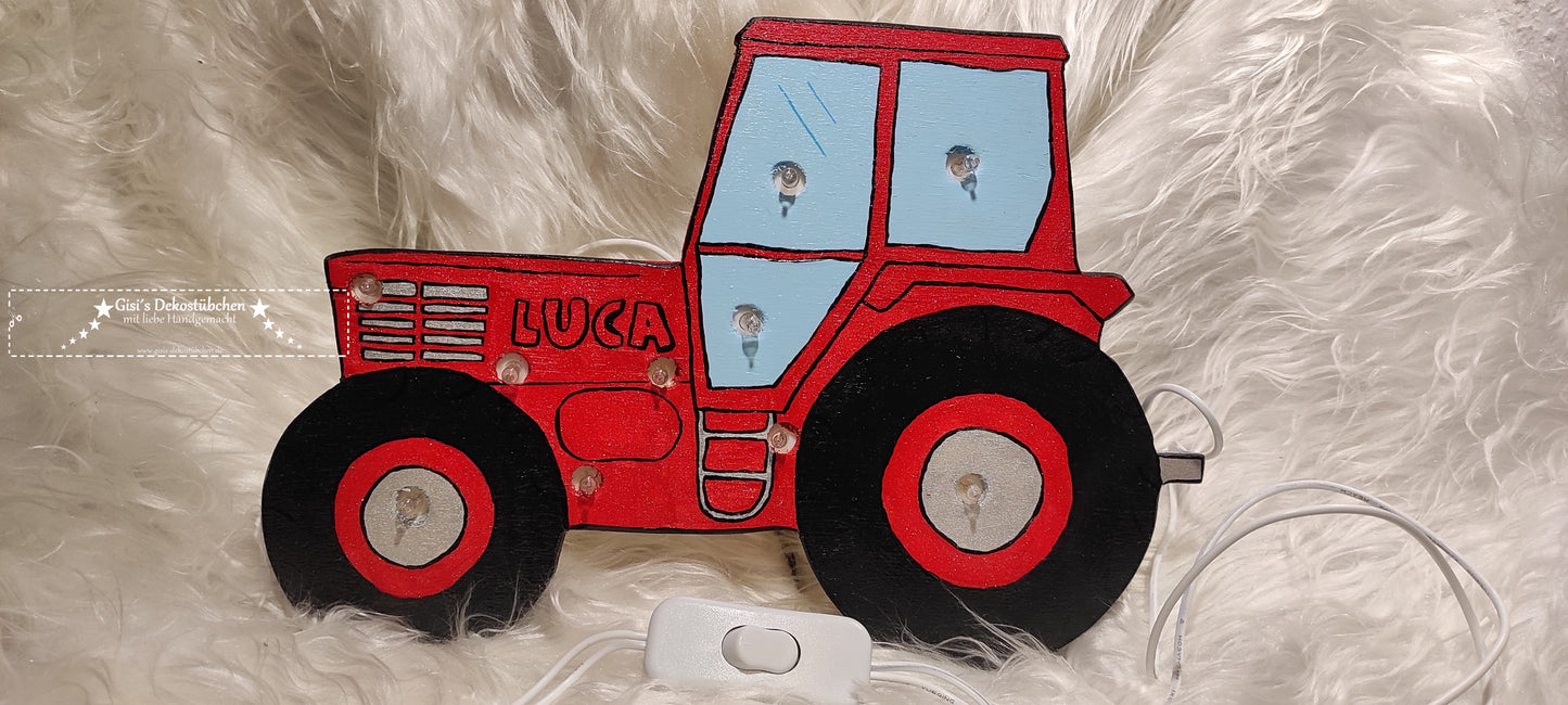 Tractor wall lamp night light with LED