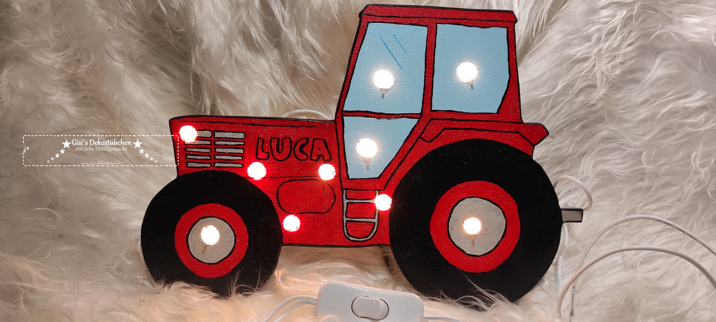 Tractor wall lamp night light with LED