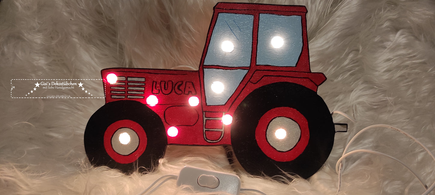 Tractor wall lamp night light with LED