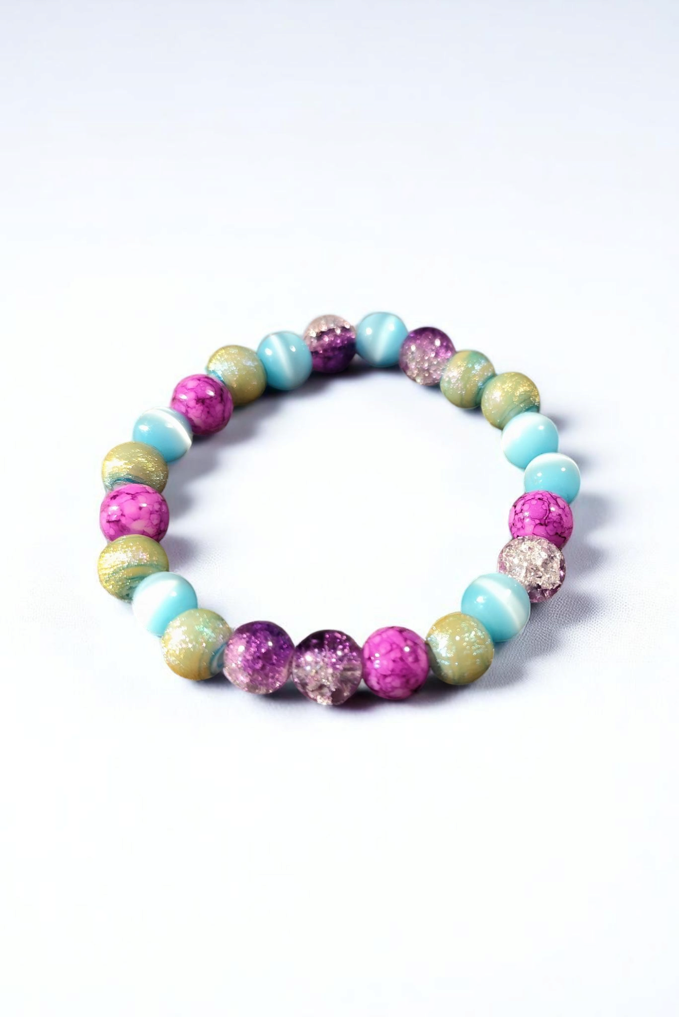 Tropical vibes for your wrist – a glass bead bracelet with a WOW effect!