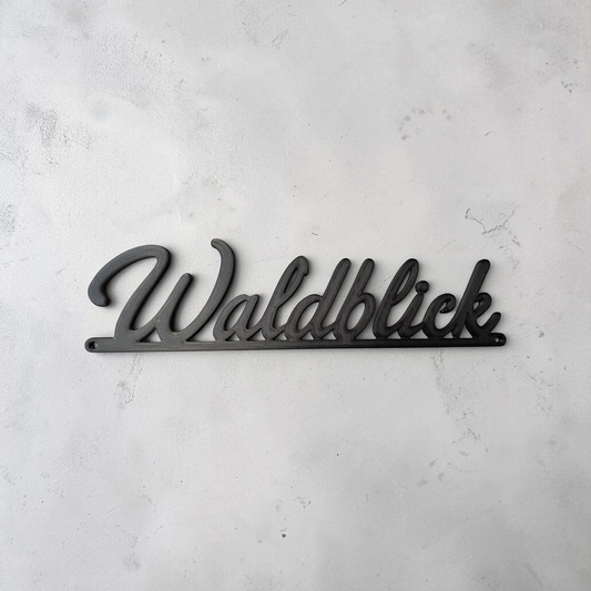 Door sign Waldblick 3D print