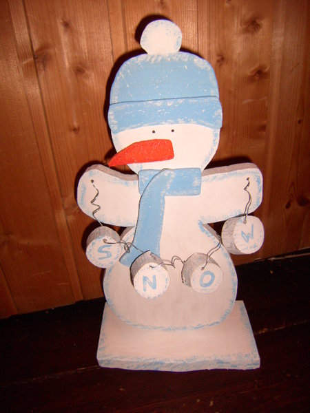 Doorman wood friendly snowman 