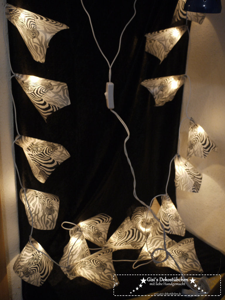 UNIQUE magical fairy lights cute zebra NEW with LED