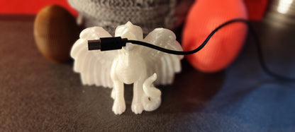 USB Cable Holder Dragon - 3D Print - PLA - Desk Decor - Color of your choice