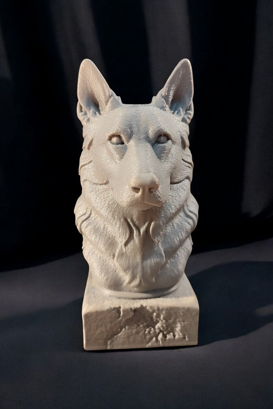 Guardian of Loyalty – 3D-printed German Shepherd bust