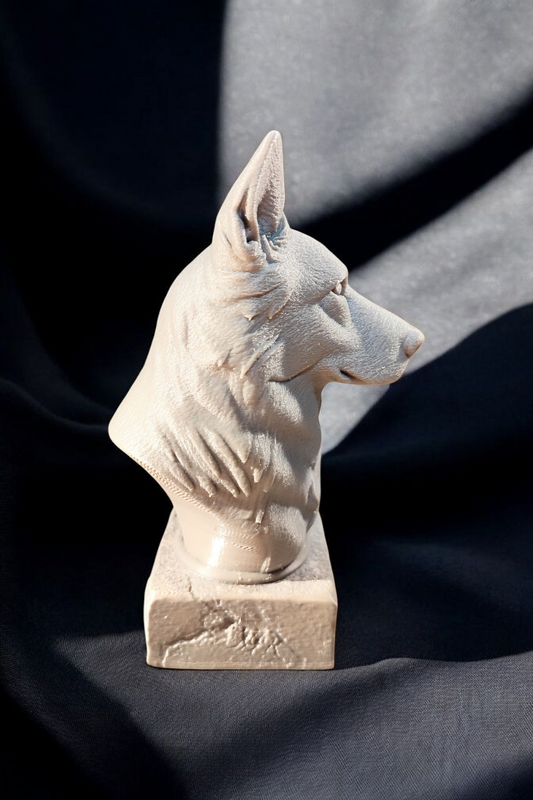 Guardian of Loyalty – 3D-printed German Shepherd bust