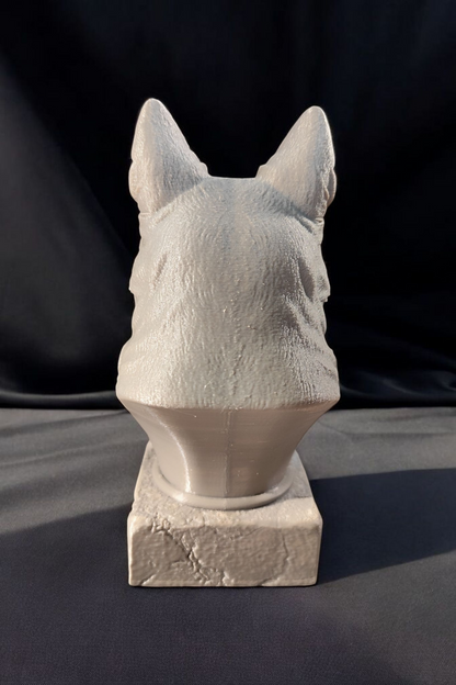Guardian of Loyalty – 3D-printed German Shepherd bust