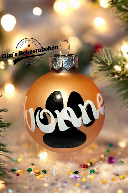 personalisiert mit Namen Christbaumkugeln