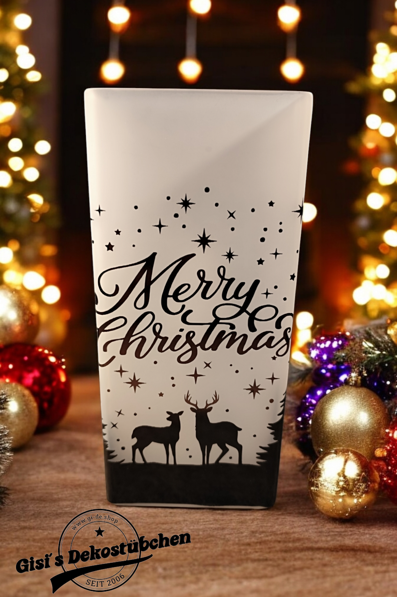 Weihnachtslampe Merry Christmas