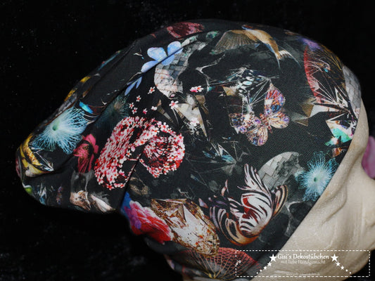 Reversible beanie, desired size, head circumference 46-56 cm ❤Skulls