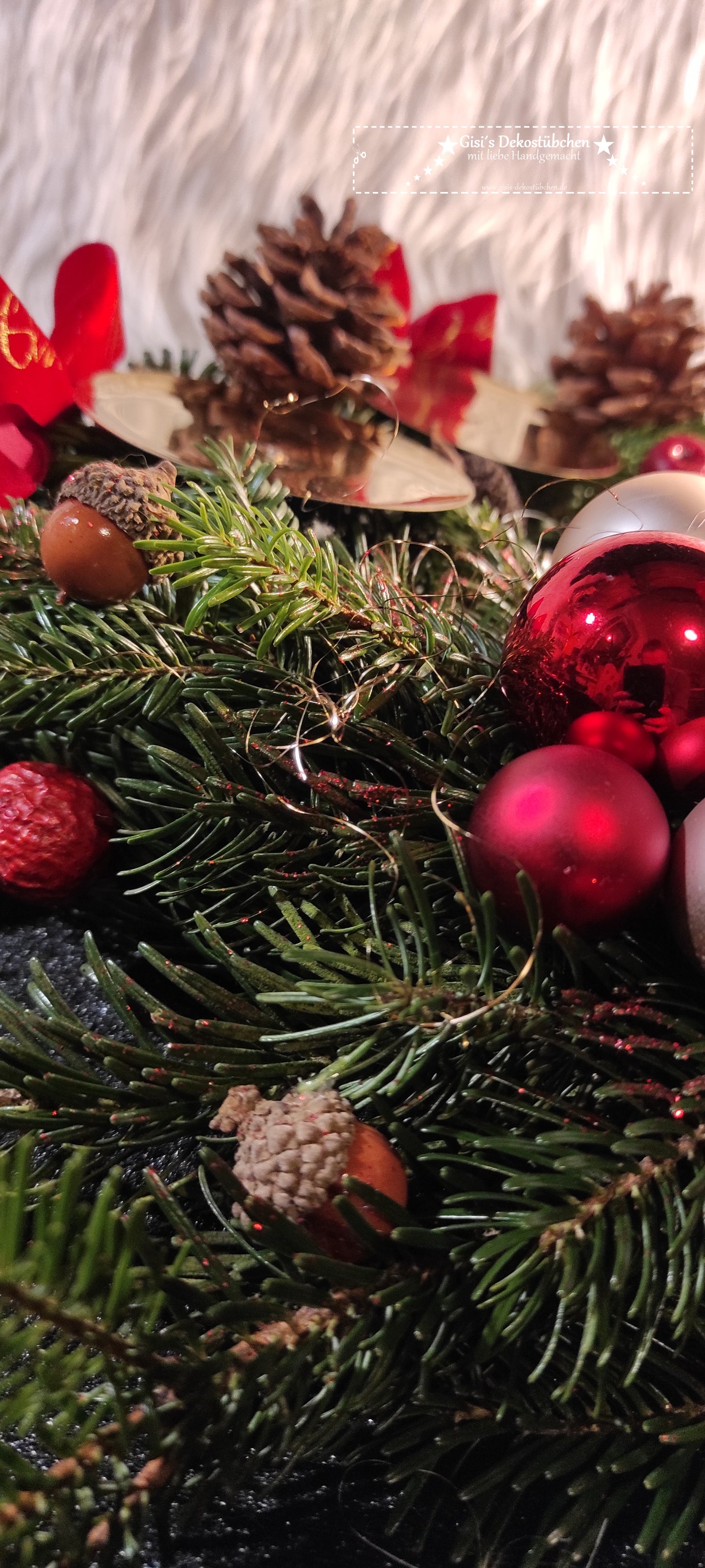 Gnome Advent wreath freshly tied 