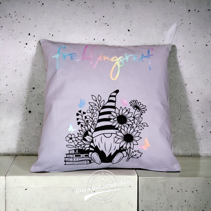 Gnome pillow covers 40x40 cm, gnome pillowcase