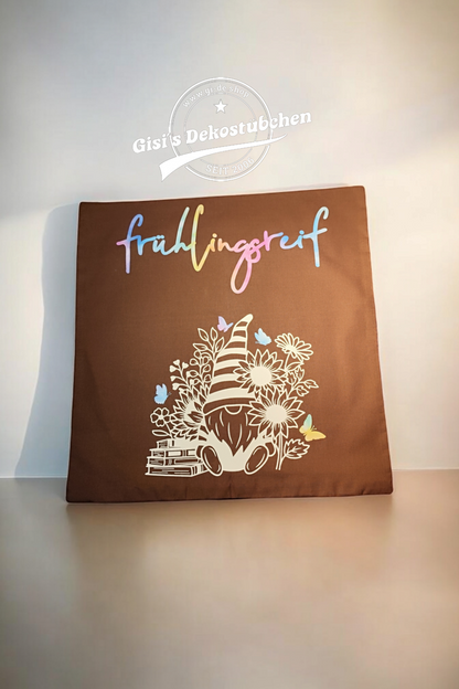 Gnome pillow covers 40x40 cm, gnome pillowcase