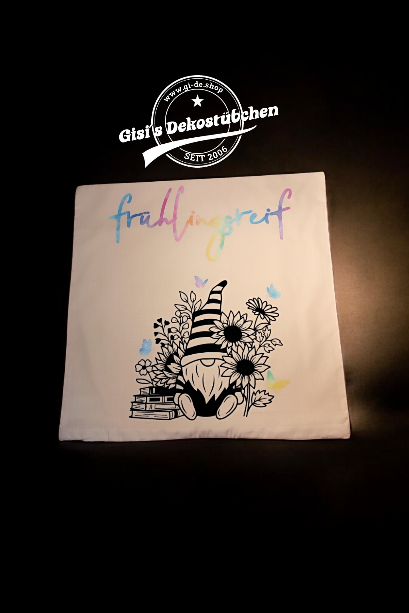 Gnome pillow covers 40x40 cm, gnome pillowcase