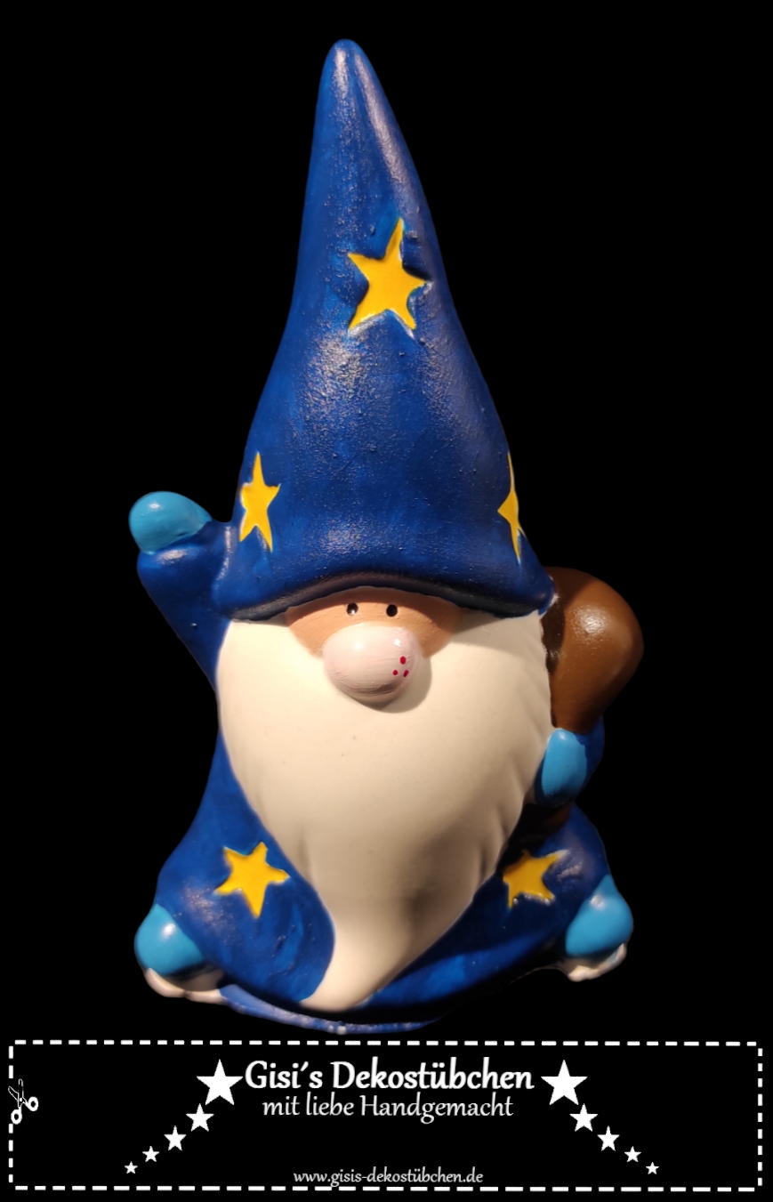 Ceramic gnome Merlin