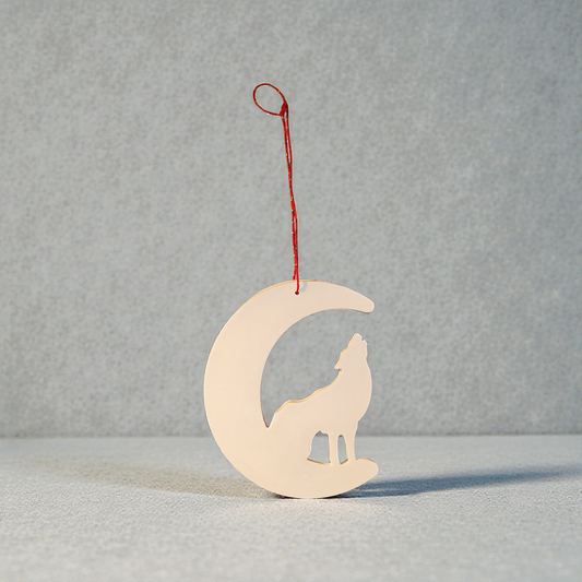 Wolf Moon Decoration Ceramic