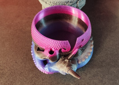 3D Printed Dragon Yarn Holder – Yarn Bowl with Holder for Crochet Hook & Scissors