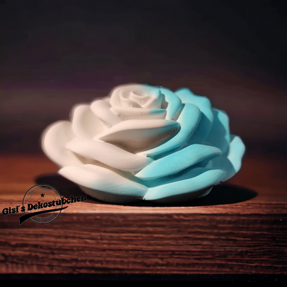 Beautiful ceramic rose in pastel colors