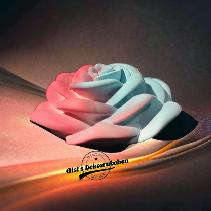 Beautiful ceramic rose in pastel colors