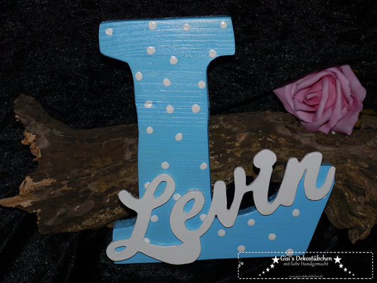 XL wooden letter with name