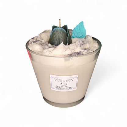 XXL Soy Wax Candle "Spring" with Tulip – Hand-Poured & Vegan