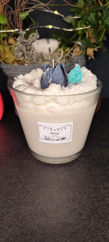 XXL Soy Wax Candle "Spring" with Tulip – Hand-Poured & Vegan