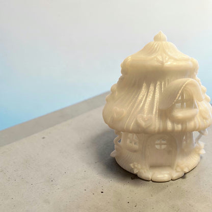 Zauberhaftes Feenhaus mit USB-LED-Beleuchtung – 3D-gedrucktes Lichthaus in Wunschfarbe