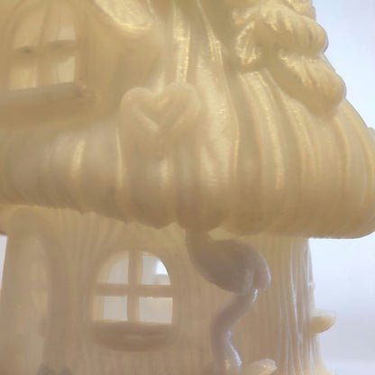Zauberhaftes Feenhaus mit USB-LED-Beleuchtung – 3D-gedrucktes Lichthaus in Wunschfarbe