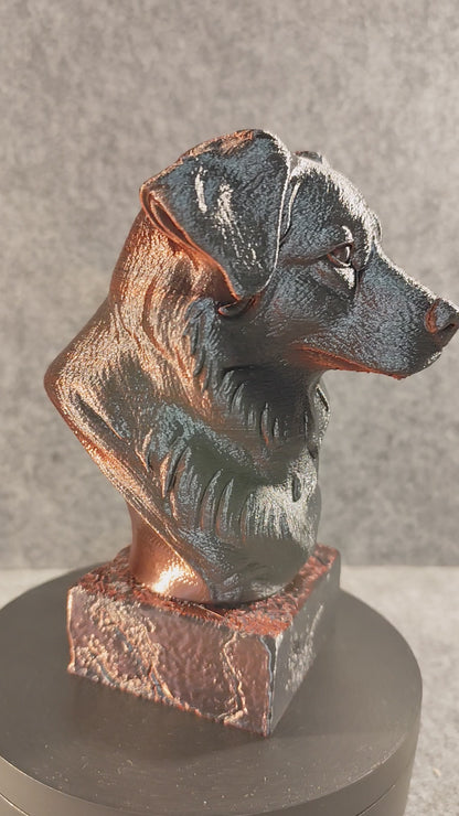 “Forever by your side” – Australian Shepherd bust from the 3D printer