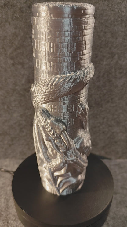 3D printed dragon can screw cap